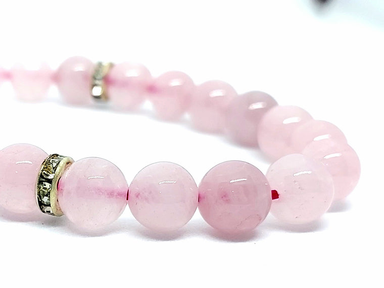रोज क्वार्ट्ज ब्रेसलेट (Rose Quartz Bracelet)