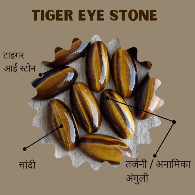टाइगर आई स्टोन (Tiger Eye Stone) (3 से 5 कैरेट)