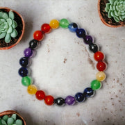 7 चक्र हेमेटाईट ब्रेसलेट (7 Chakra Hematite Bracelet)