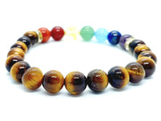 7 चक्र टाइगर ऑय स्टोन ब्रेसलेट (7 Chakra Tiger Eye Stone Bracelet)