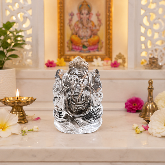 श्री गणेश जी मूर्ति (क्रिस्टल)