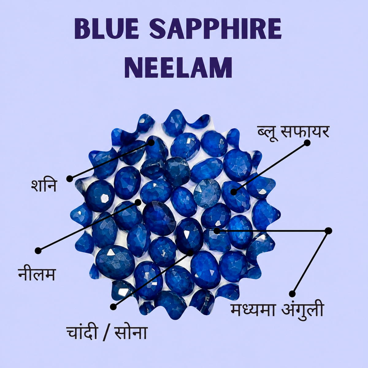 नीलम (8 कैरेट)