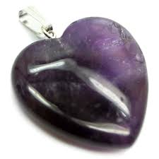 एमेथिस्‍ट स्टोन हार्ट पेंडल (Amethyst Stone Heard Pendant)