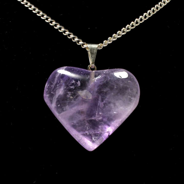 एमेथिस्‍ट स्टोन हार्ट पेंडल (Amethyst Stone Heard Pendant)