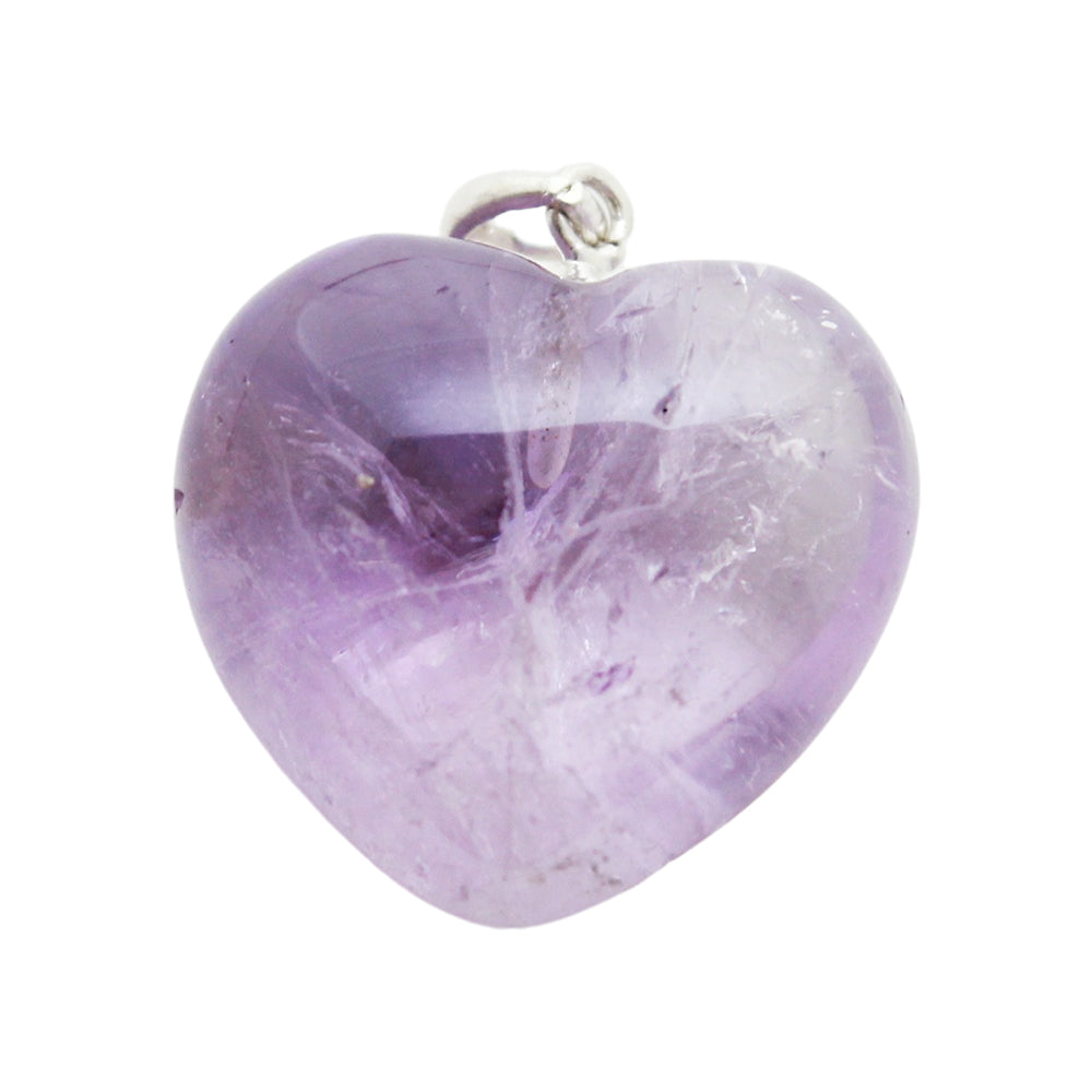 एमेथिस्‍ट स्टोन हार्ट पेंडल (Amethyst Stone Heard Pendant)