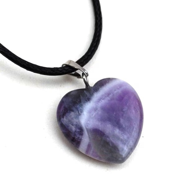 एमेथिस्‍ट स्टोन हार्ट पेंडल (Amethyst Stone Heard Pendant)