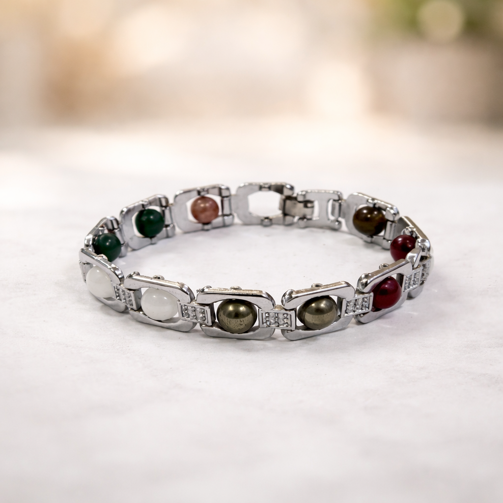 धन वृद्धि ब्रेसलेट सिल्वर मेटल (Dhan Vriddhi Bracelet Silver Metal)