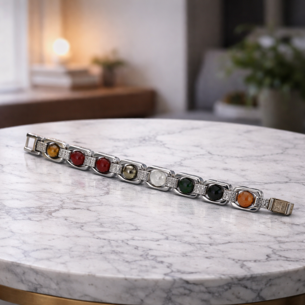 धन वृद्धि ब्रेसलेट सिल्वर मेटल (Dhan Vriddhi Bracelet Silver Metal)