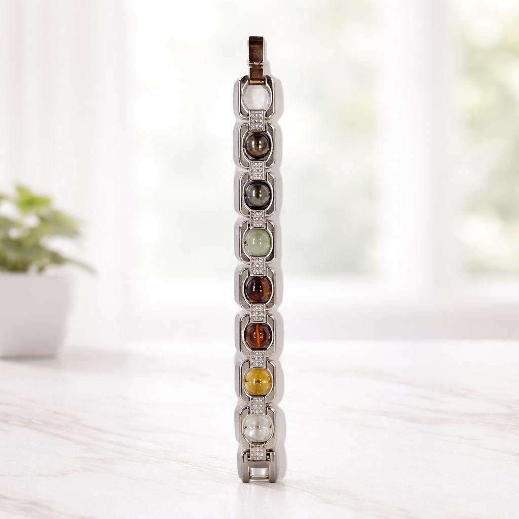असली धन योग ब्रेसलेट सिल्वर मेटल (Dhan Yog Bracelet Silver Metal)