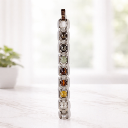 असली धन योग ब्रेसलेट सिल्वर मेटल (Dhan Yog Bracelet Silver Metal)