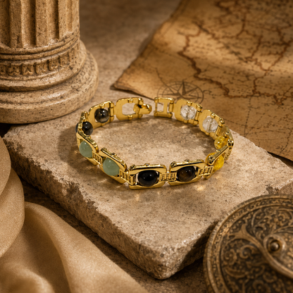 असली धन योग ब्रेसलेट गोल्डन मेटल (Dhan Yog Bracelet Golden Metal)