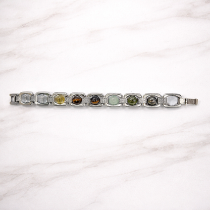 असली धन योग ब्रेसलेट सिल्वर मेटल (Dhan Yog Bracelet Silver Metal)