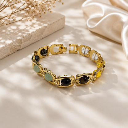 असली धन योग ब्रेसलेट गोल्डन मेटल (Dhan Yog Bracelet Golden Metal)