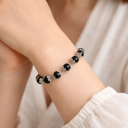 करुंगली ब्रेसलेट मेटल कैप में (Karungali Bracelet in Metal Cap)