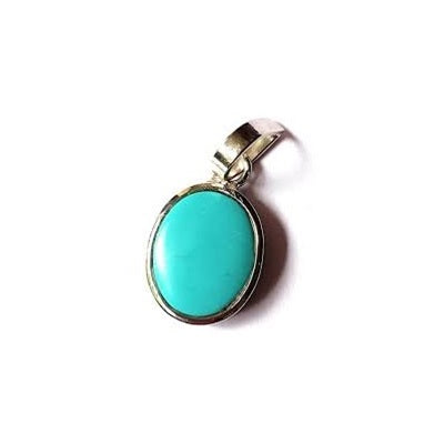 फिरोजा चाँदी पेंडल (Firoja/Turquoise Silver Pendant)