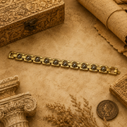 गोल्डन पाइराइट ब्रेसलेट गोल्डन मेटल (Golden Pyriter Bracelet Golden Metal)