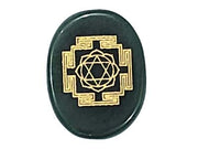ग्रीन जेड श्री यन्त्र - लक्ष्मी जी कॉइन (Green Jade Shree Yantra - Laxmi Coin)