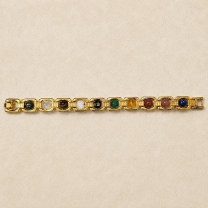नवग्रह ब्रेसलेट गोल्डन मेटल (Navgrah Bracelet Golden Metal)