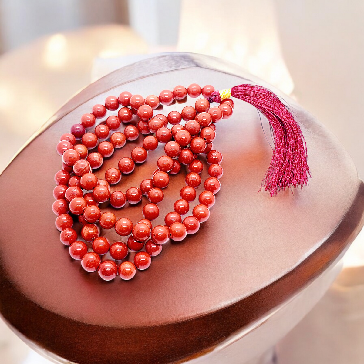 रेड जेस्पर माला (Red Jasper Mala)