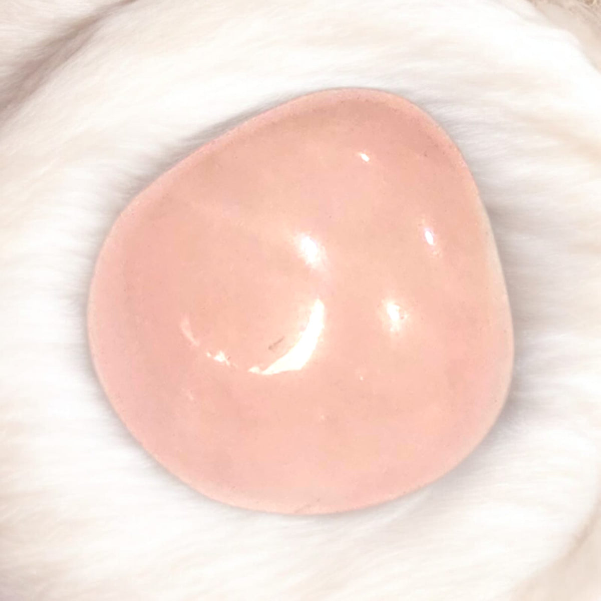 रोज क्वार्ट्ज टंबल स्टोन (Rose Quartz Tumble Stone)