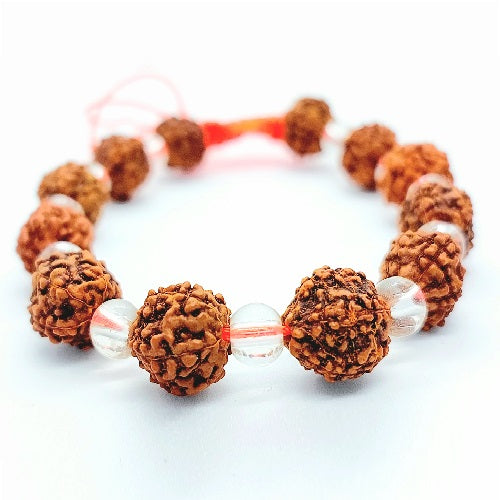 रुद्राक्ष - क्रिस्टल ब्रेसलेट (Rudraksh Crystal Bracelet)