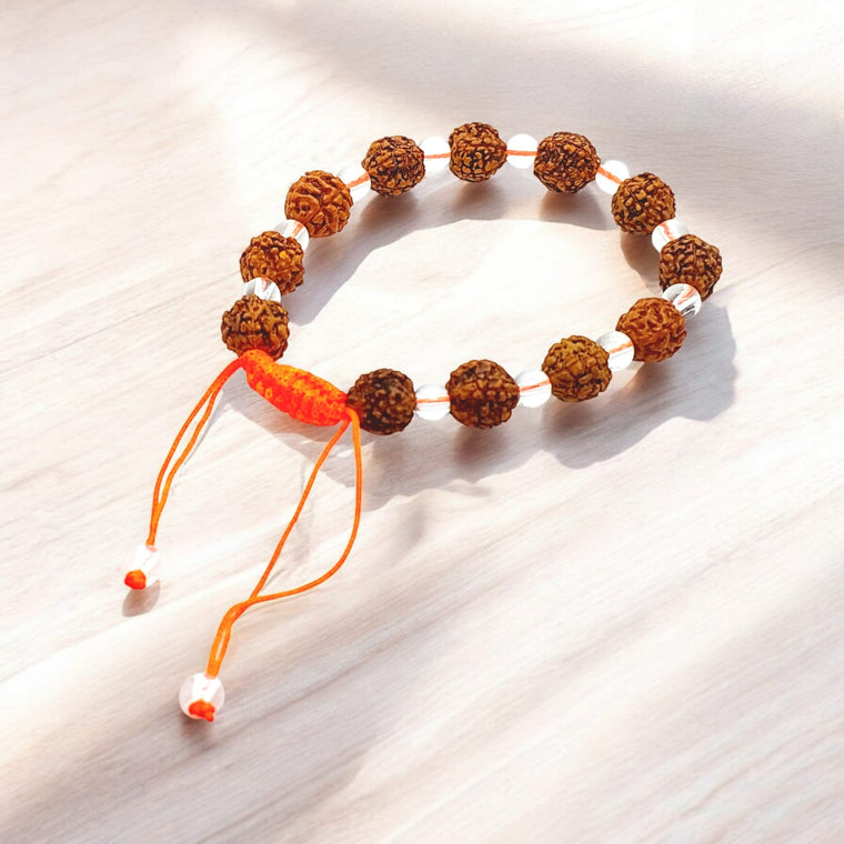 रुद्राक्ष - क्रिस्टल ब्रेसलेट (Rudraksh Crystal Bracelet)