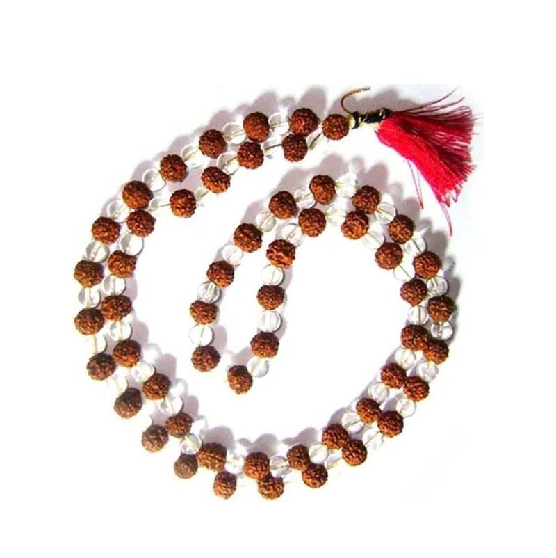 रुद्राक्ष क्रिस्टल माला (Rudraksh Crystal Mala)