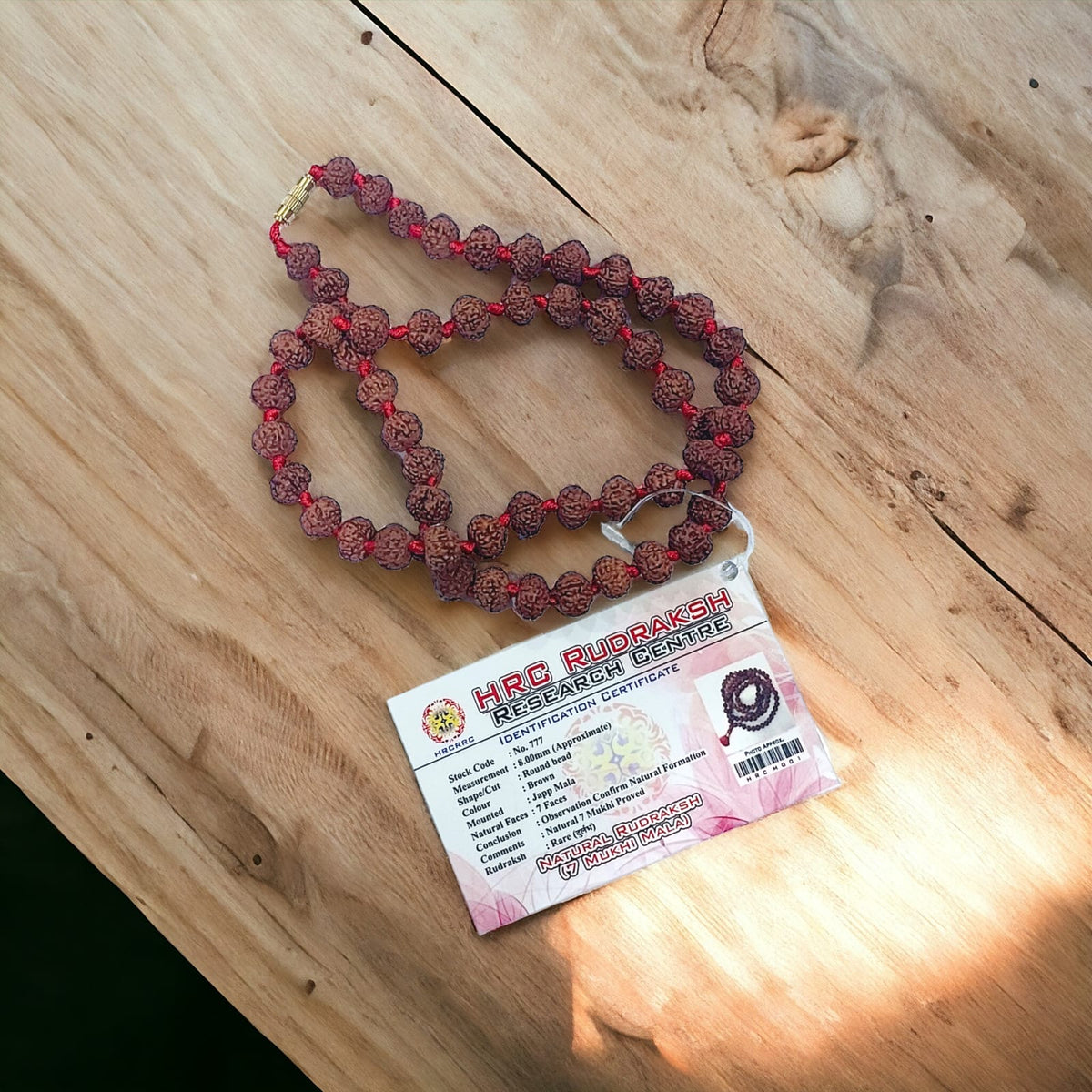 7 मुखी रुद्राक्ष माला 54 दाने (लैब द्वारा प्रमाणित) (7 Mukhi Rudraksh Mala 54 Beads)