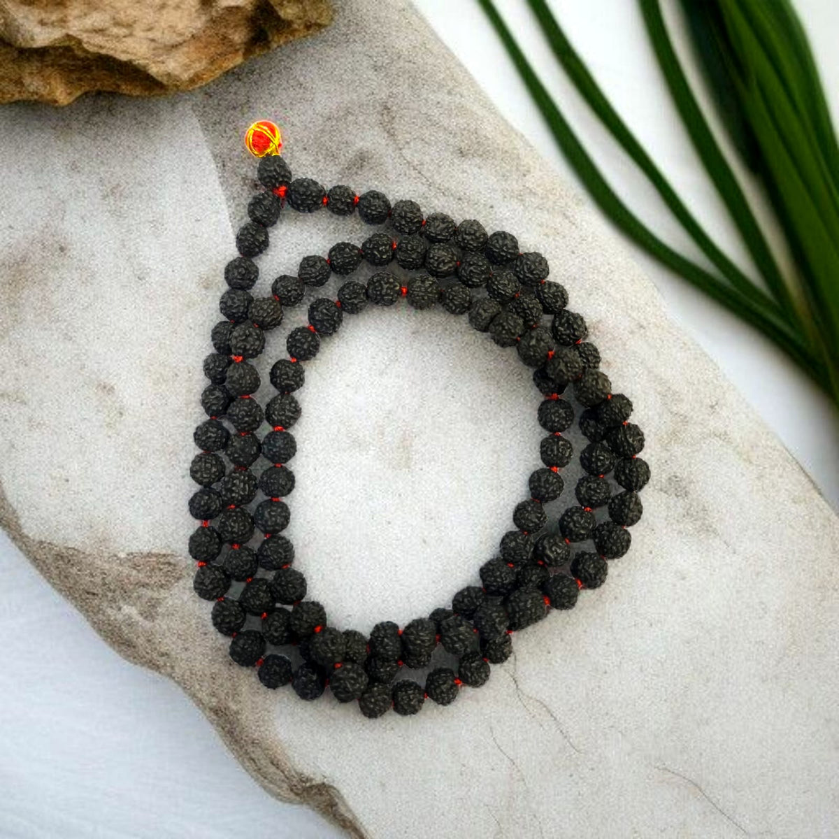5 मुखी रुद्राक्ष माला (काला दाना) (5 Mukhi Rudraksh Mala Black Bead)