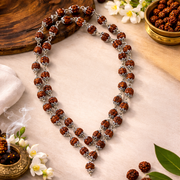 5 मुखी रुद्राक्ष माला मेटल कैप में  (5 Mukhi Rudraksh Mala in Metal Cap)