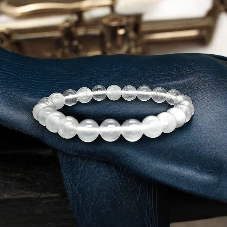 सफ़ेद हकीक ब्रेसलेट (White Hakik Bracelet)